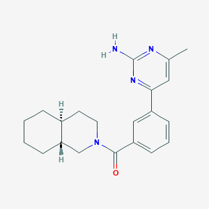 [3-(2-amino-6-methyl-4-pyrimidinyl)phenyl][(4aR,8aS)-octahydro-2(1H)-isoquinolinyl]-rel-methanone