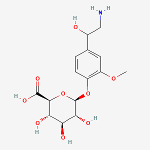 molecular formula C15H21NO9 B13430663 rac-Normetanephrine-beta-O-glucuronide 