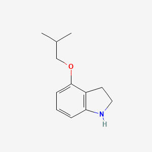 molecular formula C12H17NO B13430665 4-Isobutoxyindoline 