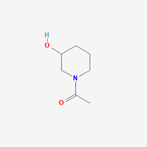 molecular formula C7H13NO2 B1343068 1-(3-羟基哌啶-1-基)乙酮 CAS No. 4045-27-6