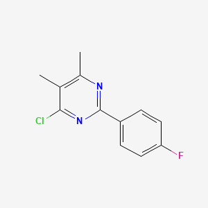 4-Chloro-2-(4-fluorophenyl)-5,6-dimethylpyrimidine