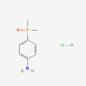 molecular formula C8H13ClNOP B1343070 二甲基(4-氨基苯基)膦氧化物盐酸盐 CAS No. 479353-60-1