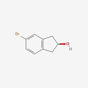 molecular formula C9H9BrO B13430747 (S)-5-Bromo-2,3-dihydro-1H-inden-2-ol 