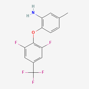 2-[2,6-Difluoro-4-(trifluoromethyl)phenoxy]-5-methylaniline