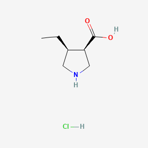 (3R,4S)-4-Ethylpyrrolidine-3-carboxylic acid hcl