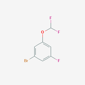 molecular formula C7H4BrF3O B1343080 1-溴-3-(二氟甲氧基)-5-氟苯 CAS No. 433939-28-7