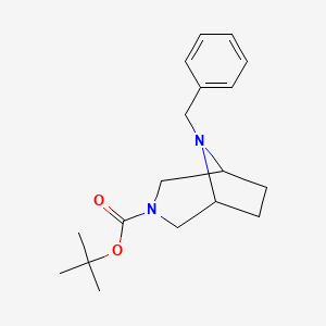B1343081 tert-Butyl 8-benzyl-3,8-diazabicyclo[3.2.1]octane-3-carboxylate CAS No. 201162-52-9