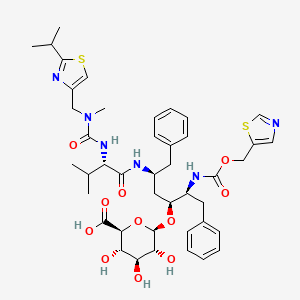 molecular formula C43H56N6O11S2 B13430825 Ritonavir O-Beta-D-Glucuronide 