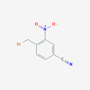 molecular formula C8H5BrN2O2 B1343084 4-(溴甲基)-3-硝基苯腈 CAS No. 223512-70-7
