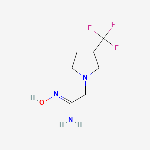 (Z)-N'-hydroxy-2-(3-(trifluoromethyl)pyrrolidin-1-yl)acetimidamide