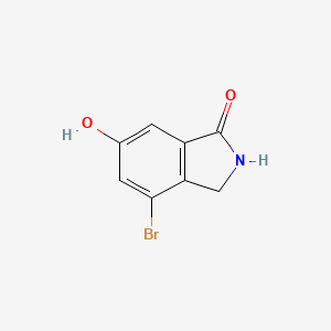 molecular formula C8H6BrNO2 B1343086 4-溴-6-羟基异吲哚啉-1-酮 CAS No. 808127-76-6