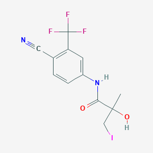 n-[4-Cyano-3-(trifluoromethyl)phenyl]-2-hydroxy-3-iodo-2-methylpropanamide