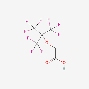 molecular formula C6H3F9O3 B13430894 (Nonafluoro-t-butoxy)acetic acid 