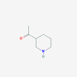 molecular formula C7H13NO B1343090 1-(哌啶-3-基)乙烷-1-酮 CAS No. 80851-96-3