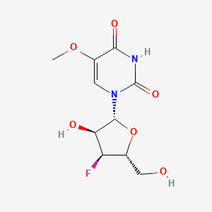 molecular formula C10H13FN2O6 B13430907 1-[(2R,3S,4S,5R)-4-fluoro-3-hydroxy-5-(hydroxymethyl)oxolan-2-yl]-5-methoxypyrimidine-2,4-dione 