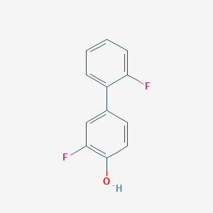 molecular formula C12H8F2O B1343091 4-(2-氟苯基)-2-氟苯酚 CAS No. 612092-34-9