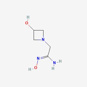 (Z)-N'-hydroxy-2-(3-hydroxyazetidin-1-yl)acetimidamide