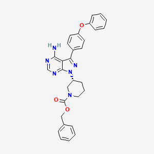 benzyl (3R)-3-[4-amino-3-(4-phenoxyphenyl)pyrazolo[3,4-d]pyrimidin-1-yl]piperidine-1-carboxylate