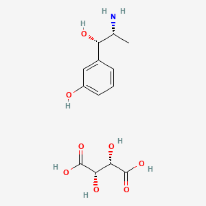 molecular formula C13H19NO8 B13430952 Metaraminol Bitartrate Enantiomer 