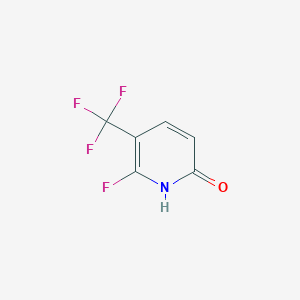 molecular formula C6H3F4NO B13430969 6-fluoro-5-(trifluoromethyl)-1H-pyridin-2-one 