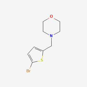 molecular formula C9H12BrNOS B1343098 4-[(5-溴噻吩-2-基)甲基]吗啉 CAS No. 364793-76-0
