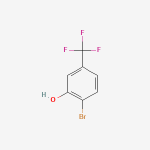 molecular formula C7H4BrF3O B1343100 2-Bromo-5-(trifluoromethyl)phenol CAS No. 402-05-1