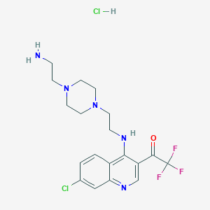 1-(4-((2-(4-(2-Aminoethyl)piperazin-1-yl)ethyl)amino)-7-chloroquinolin-3-yl)-2,2,2-trifluoroethanone hydrochloride