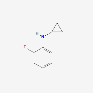 molecular formula C9H10FN B13431058 N-Cyclopropyl-2-fluoroaniline CAS No. 220827-71-4