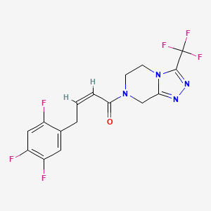 (2Z)-1-[5,6-Dihydro-3-(trifluoromethyl)-1,2,4-triazolo[4,3-a]pyrazin-7(8H)-yl]-4-(2,4,5-trifluorophenyl)-2-buten-1-one