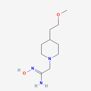 (Z)-N'-hydroxy-2-(4-(2-methoxyethyl)piperidin-1-yl)acetimidamide