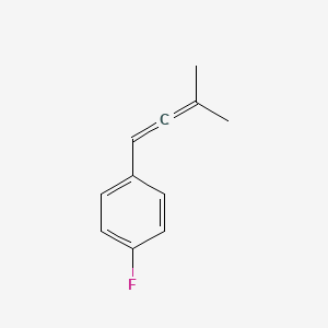 molecular formula C11H11F B13431085 1-Fluoro-4-(3-methylbuta-1,2-dien-1-yl)benzene CAS No. 221312-23-8