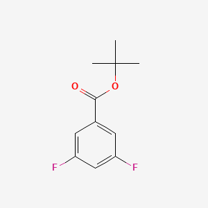 molecular formula C11H12F2O2 B1343109 叔丁基3,5-二氟苯甲酸酯 CAS No. 467442-11-1