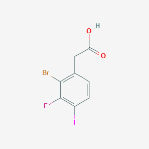 2-Bromo-3-fluoro-4-iodophenylacetic acid