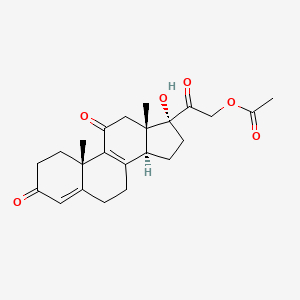 21-Acetyl-17,21-dihydroxy-pregna-4,8-diene-3,11,20-trione