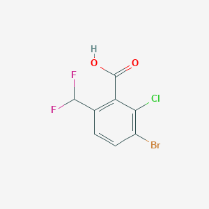 3-Bromo-2-chloro-6-(difluoromethyl)benzoic acid