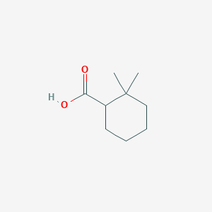 molecular formula C9H16O2 B1343113 2,2-二甲基环己烷-1-羧酸 CAS No. 62581-18-4