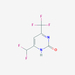 4-(Difluoromethyl)-6-(trifluoromethyl)pyrimidin-2-OL