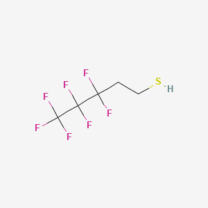 molecular formula C5H5F7S B13431178 3,3,4,4,5,5,5-Heptafluoropentane-1-thiol CAS No. 212248-66-3