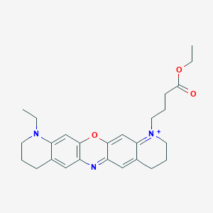 molecular formula C26H32N3O3+ B13431187 Ethyl 4-(20-ethyl-2-oxa-13,20-diaza-6-azoniapentacyclo[12.8.0.03,12.05,10.016,21]docosa-1(14),3,5,10,12,15,21-heptaen-6-yl)butanoate 