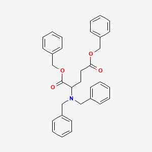 molecular formula C33H33NO4 B13431195 Dibenzyl 2-(dibenzylamino)pentanedioate 