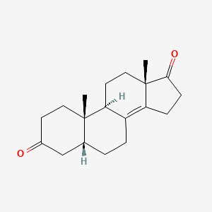 molecular formula C19H26O2 B13431212 5beta-Androst-8(14)-ene-3,17-dione 