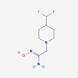 molecular formula C8H15F2N3O B13431214 (Z)-2-(4-(difluoromethyl)piperidin-1-yl)-N'-hydroxyacetimidamide 