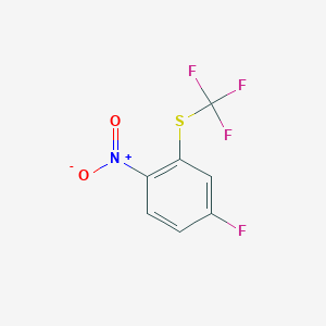 4-Fluoro-1-nitro-2-(trifluoromethylsulfanyl)benzene