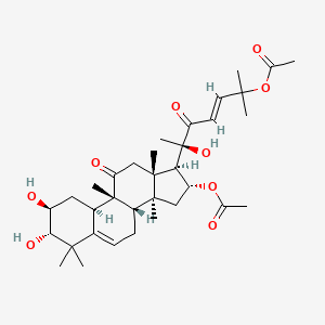 molecular formula C34H50O9 B13431228 16,25-Di-O-acetylcucurbitacin F 