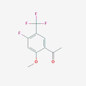 molecular formula C10H8F4O2 B13431234 4'-Fluoro-2'-methoxy-5'-(trifluoromethyl)acetophenone 