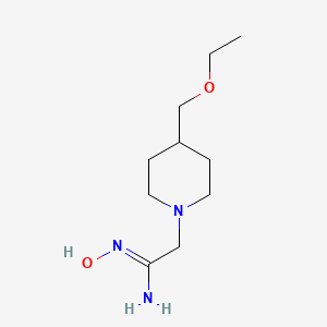 (Z)-2-(4-(ethoxymethyl)piperidin-1-yl)-N'-hydroxyacetimidamide