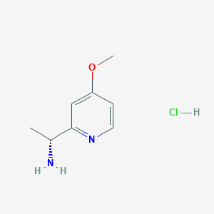 (1R)-1-(4-methoxypyridin-2-yl)ethanamine;hydrochloride