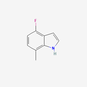 molecular formula C9H8FN B1343137 4-氟-7-甲基-1H-吲哚 CAS No. 313337-32-5