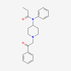 N-(1-Phenacyl-4-piperidyl)propionanilide