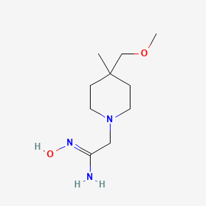 (Z)-N'-hydroxy-2-(4-(methoxymethyl)-4-methylpiperidin-1-yl)acetimidamide